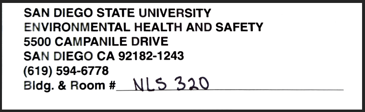 address label text format